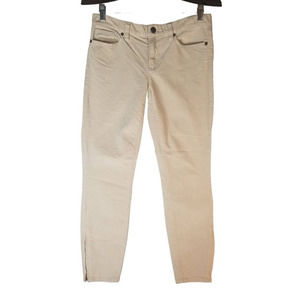 J.Crew Toothpick Beige Stretch Ankle Skinny Jeans Women's‎ Pants Size 28x27